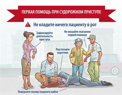 Первая помощь при припадке