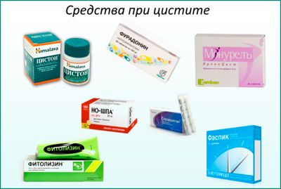 Препараты при цистите