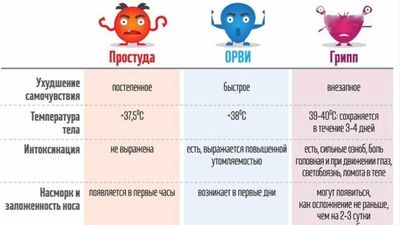 сколько держится температура при орви