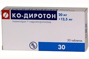 При каком давлении следует принимать таблетки Ко Диротон по инструкции по применению?