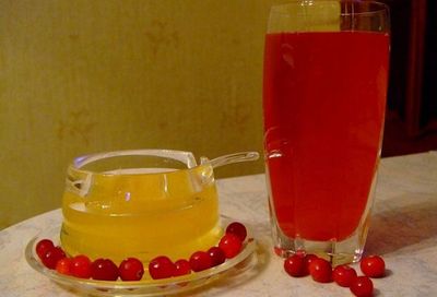 Медовый клюквенный морс